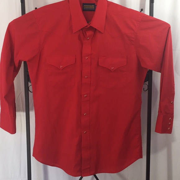 Panhandle Slim Other - Panhandle Slim Authentic Western Red Pearl Snap